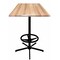 Holland Bar Stool Co 42" Tall In/Outdoor All-Season Table, 36" x 36" Square Natural Top OD21642BWOD36SQNat - alternate 1